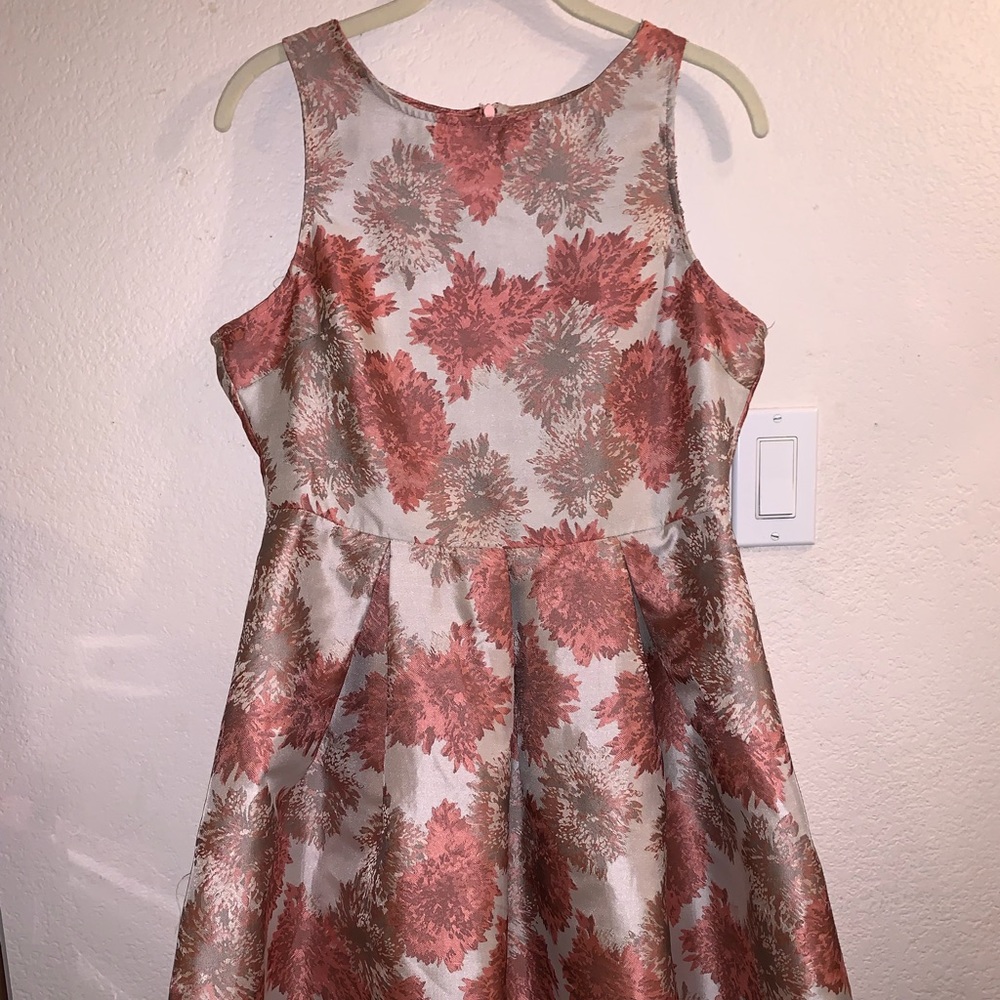 Floral semi-formal skater dress